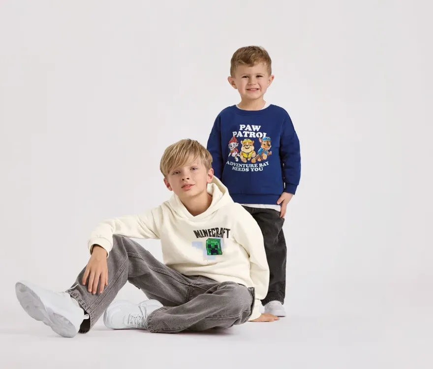 MINECRAFT Kinder-Hoodie mit angerauter Innenseite