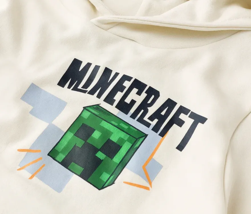 MINECRAFT Kinder-Hoodie mit angerauter Innenseite