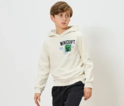 MINECRAFT Kinder-Hoodie mit angerauter Innenseite