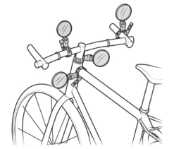 Mini-Fahrradspiegel