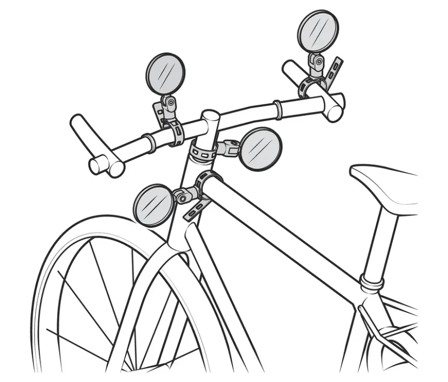 Mini-Fahrradspiegel
