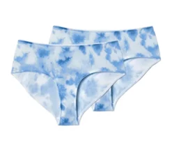 2 Mini-Slips mit Batik-Print