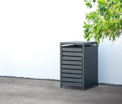 Mülltonnenbox, Stahl, 1er