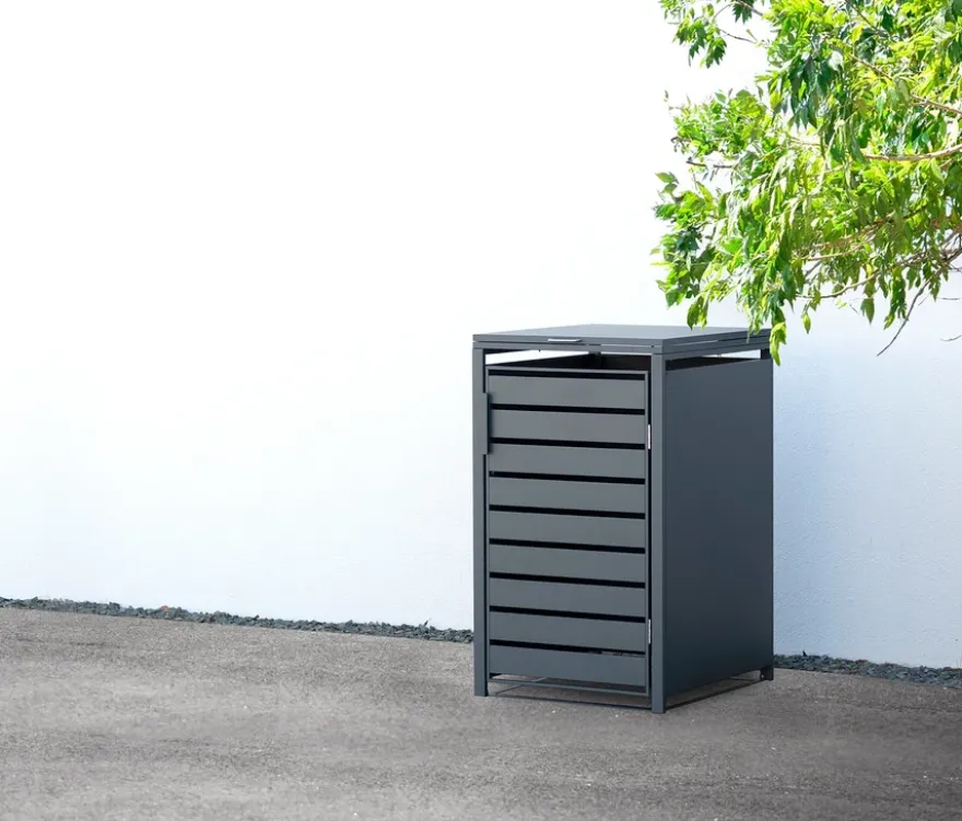 Mülltonnenbox, Stahl, 1er
