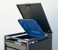 Mülltonnenbox, Stahl, 1er