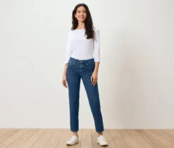 Modern Jeans – Fit »Ava«, mid blue denim