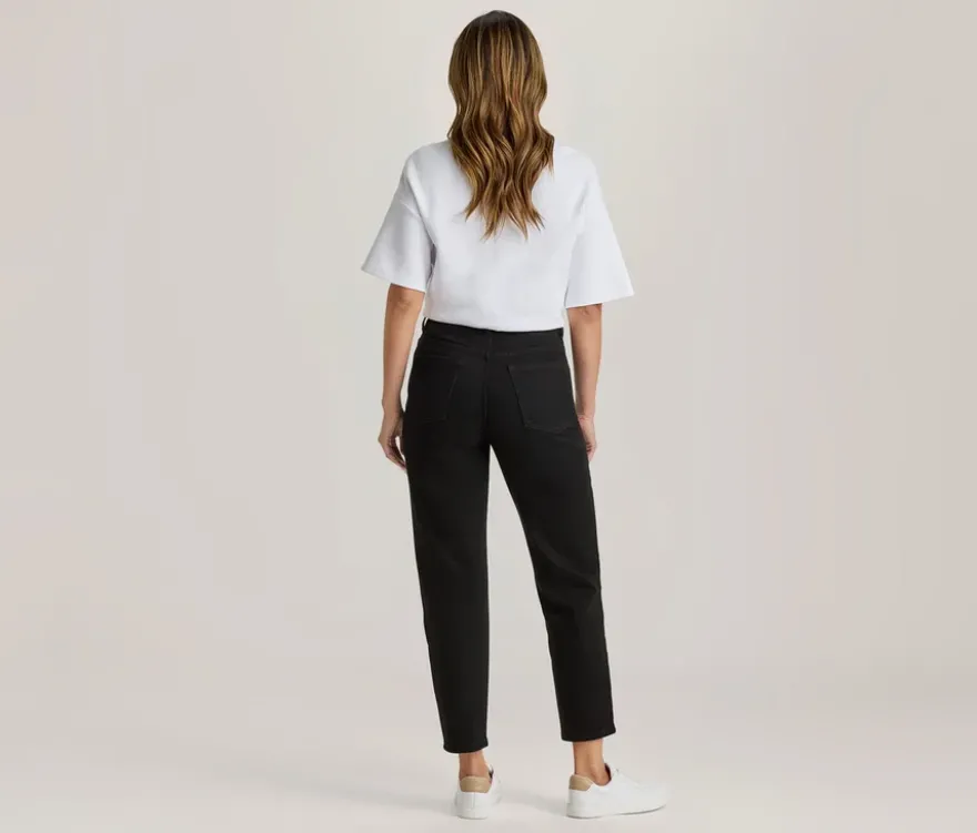 Mom Jeans ‒ Fit »Nyla«, black washed denim