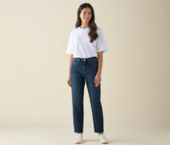 Mom Jeans – Fit »Nyla«, dark blue