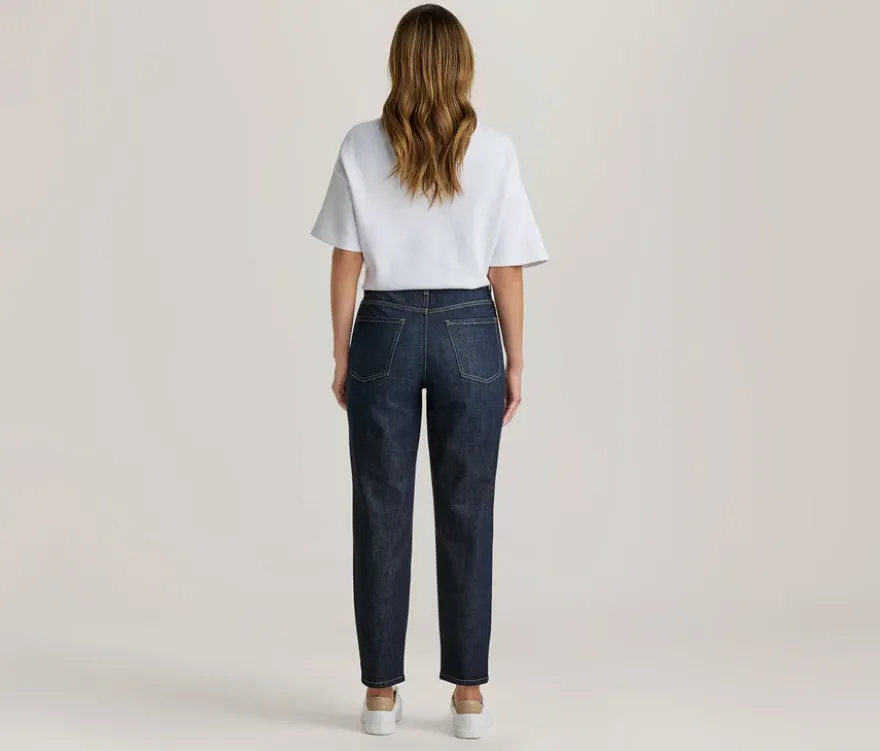 Mom Jeans ‒ Fit »Nyla«, dark blue denim
