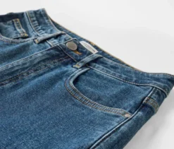 Mom Jeans – Fit »Nyla«, mid blue
