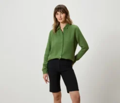 Musselin-Bluse, grün