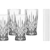 4 Nachtmann Latte Macchiato Gläser »Noblesse«, inkl. Glastrinkhalmen