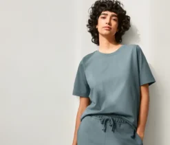 NAH/STUDIO Heavy Weight Shirt | Baumwolle, stone blue