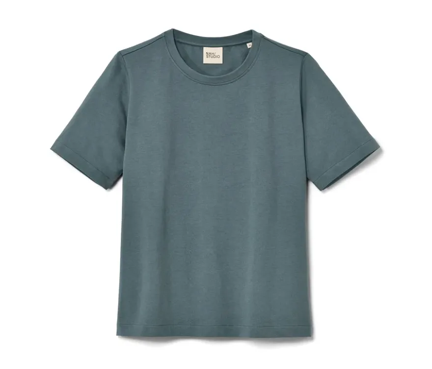 NAH/STUDIO Heavy Weight Shirt | Baumwolle, stone blue