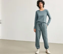 NAH/STUDIO Jogginghose | Baumwolle, stone blue