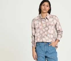 NAH/STUDIO Longbluse | Baumwolle, Print