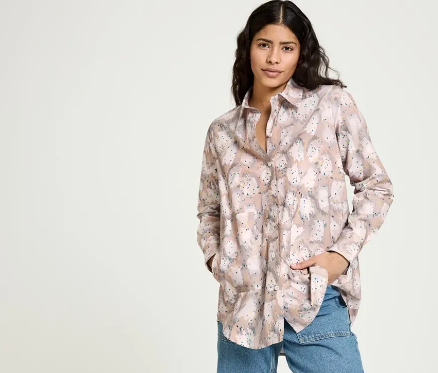 NAH/STUDIO Longbluse | Baumwolle, Print