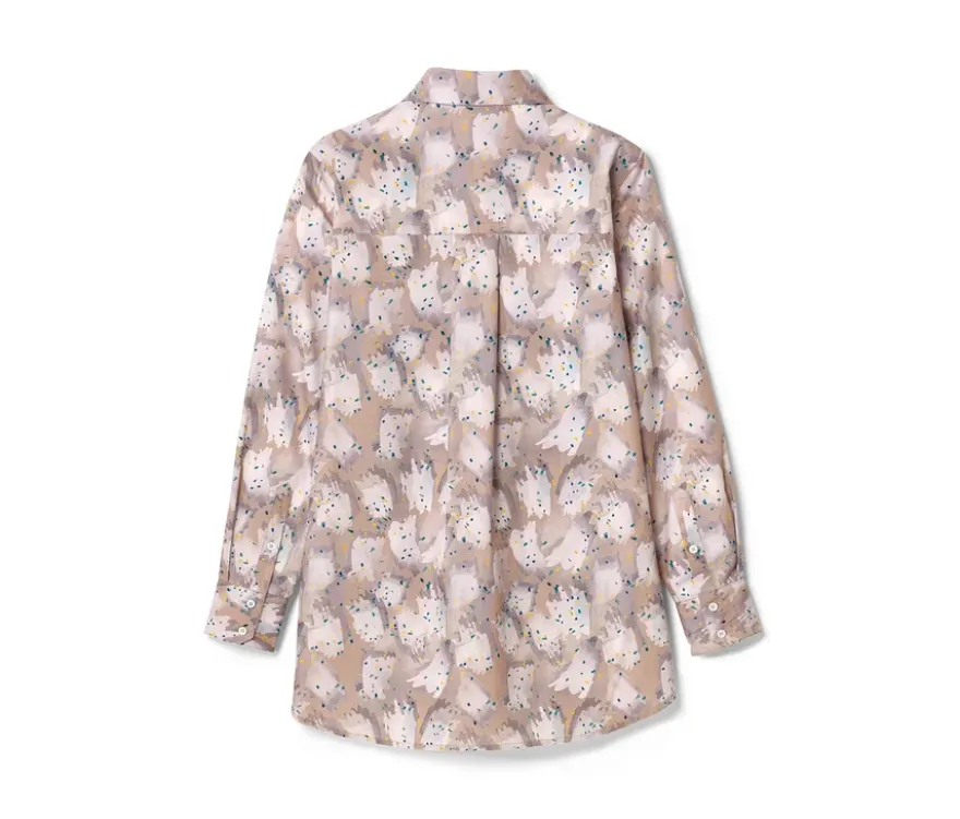 NAH/STUDIO Longbluse | Baumwolle, Print