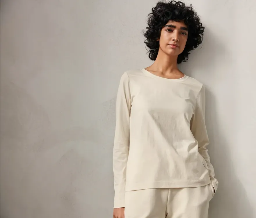 NAH/STUDIO Longsleeve | Baumwolle, undyed