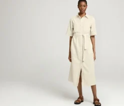 NAH/STUDIO Seersucker-Kleid | ungefärbte Baumwolle