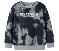 NAME IT Kinder-Sweatshirt in Batikoptik
