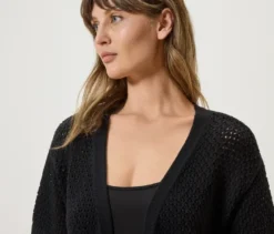 Offener Cardigan in Pointellestrick