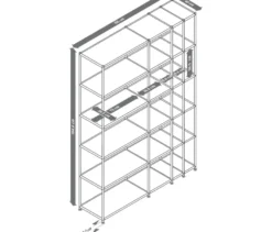 Offenes Regal Metall »CN3«, weiß