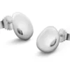 Ohrstecker, 925er Sterlingsilber, organisch, rhodiniert