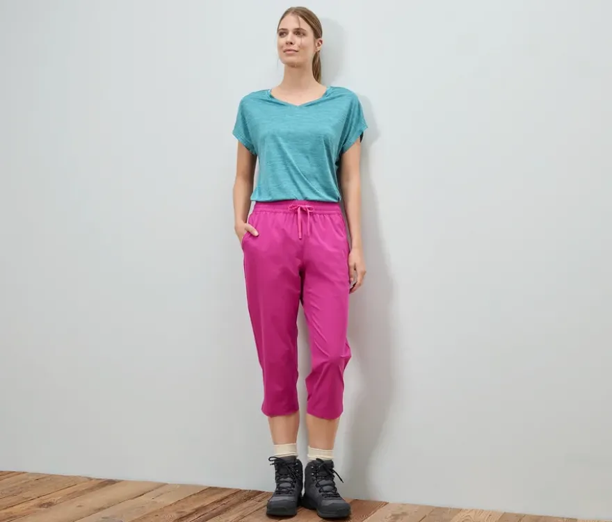 Outdoor-Caprihose, pink