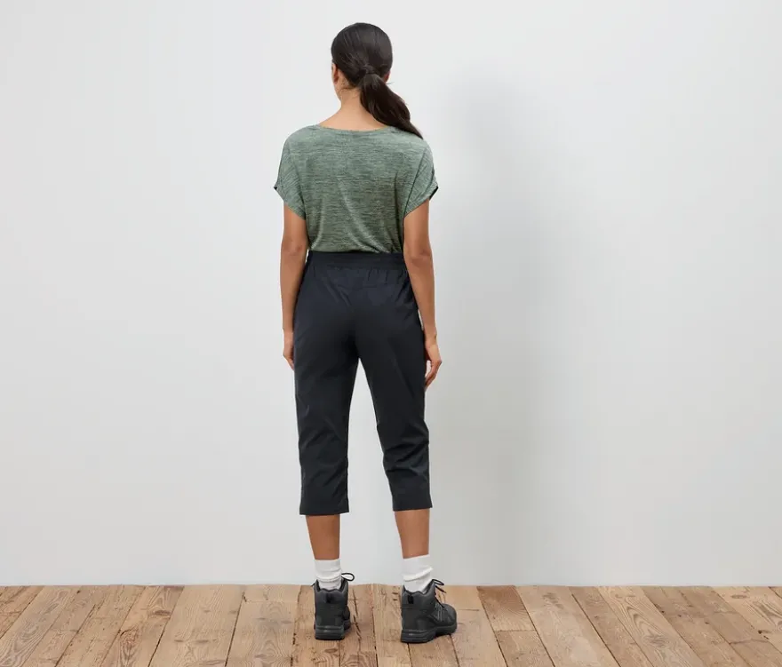 Outdoor-Caprihose, schwarz