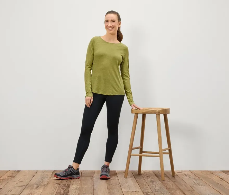 Outdoor-Funktionsshirt, gelb-grün