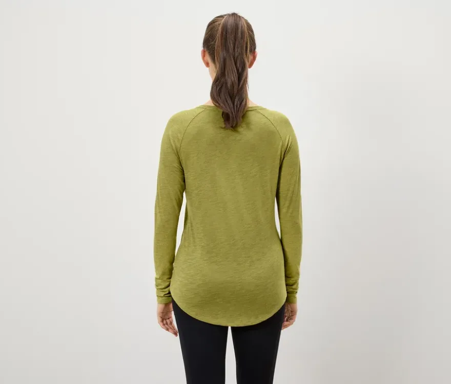 Outdoor-Funktionsshirt, gelb-grün