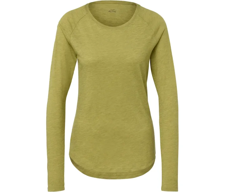 Outdoor-Funktionsshirt, gelb-grün
