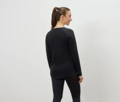 Outdoor-Funktionsshirt, schwarz
