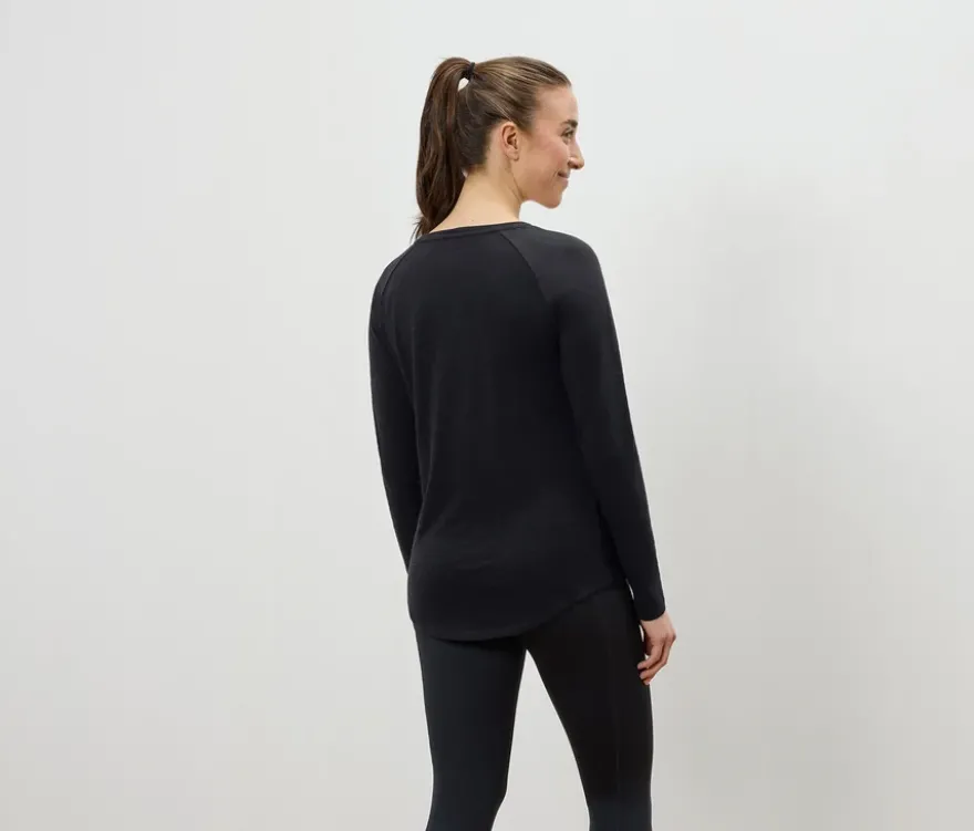 Outdoor-Funktionsshirt, schwarz