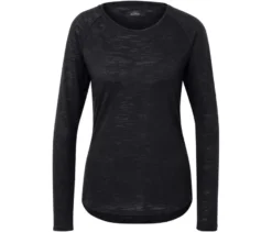 Outdoor-Funktionsshirt, schwarz