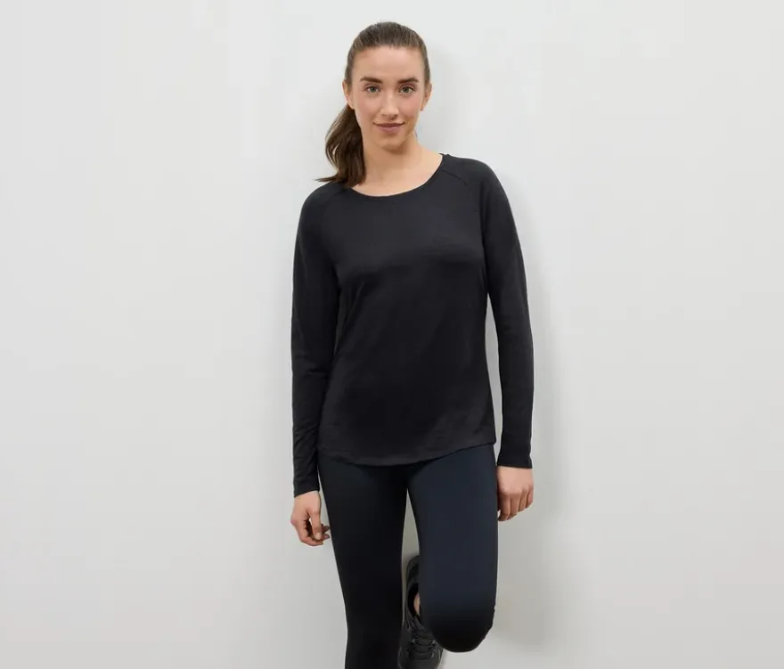 Outdoor-Funktionsshirt, schwarz