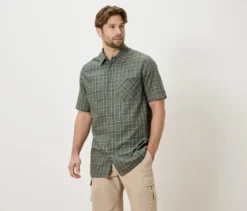 Outdoorhemd, khaki kariert