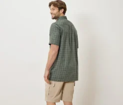 Outdoorhemd, khaki kariert