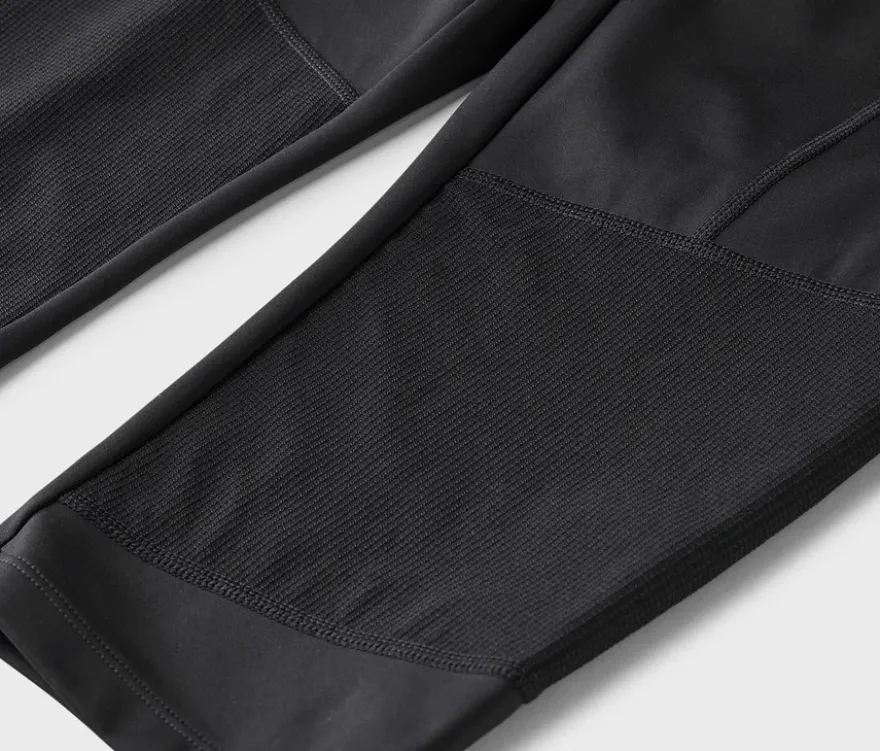 3/4-Outdoor-Leggings, schwarz