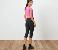 3/4-Outdoor-Leggings, schwarz
