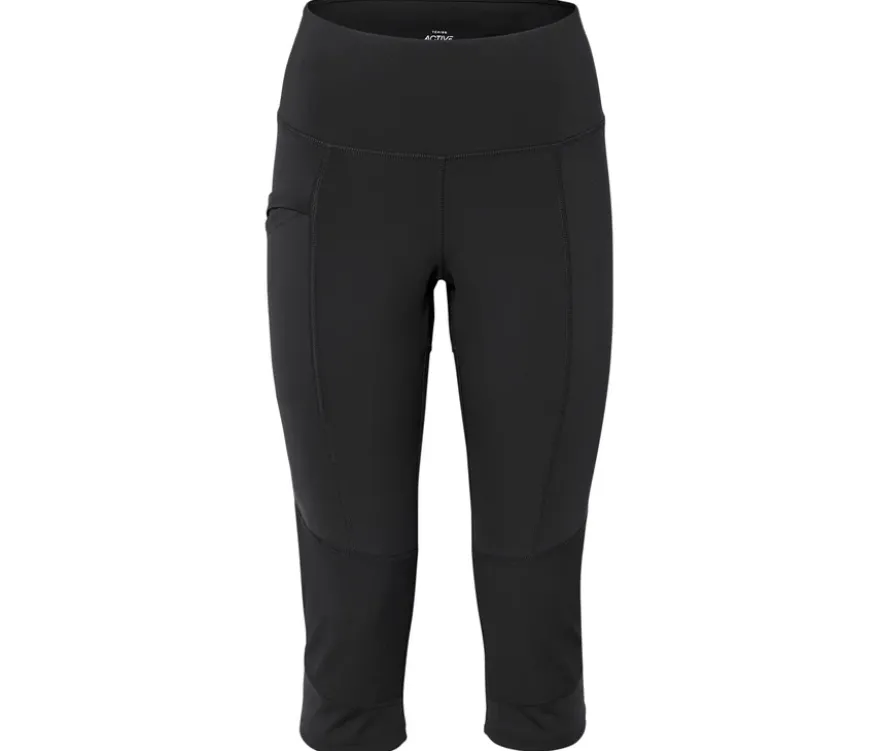3/4-Outdoor-Leggings, schwarz
