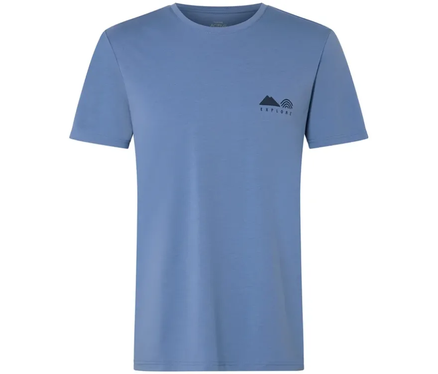 Outdoor-T-Shirt, hellblau