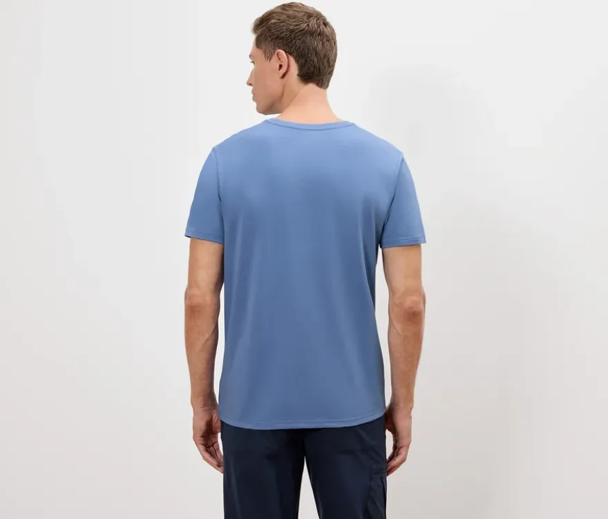 Outdoor-T-Shirt, hellblau