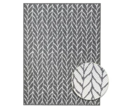 Outdoor-Wendeteppich »Knitted Joy«, grau, ca. 160 x 220 cm