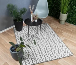 Outdoor-Wendeteppich »Knitted Joy«, grau, ca. 160 x 220 cm
