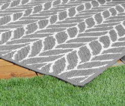 Outdoor-Wendeteppich »Knitted Joy«, grau, ca. 120 x 160 cm