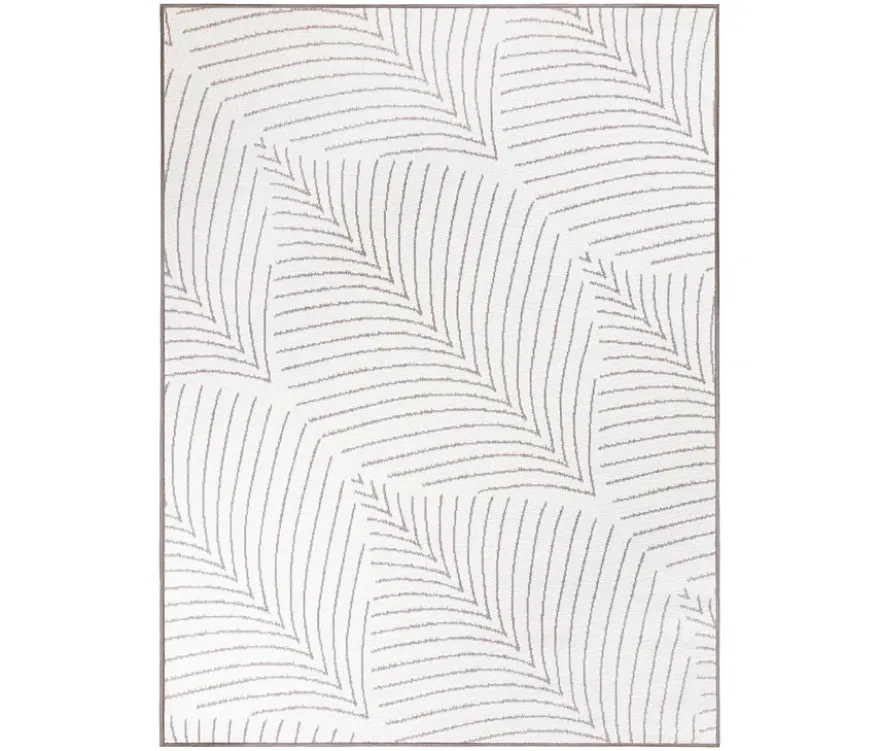 Outdoor-Wende-Teppich »Leaves«, taupe, 160 x 220 cm