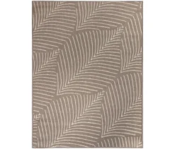 Outdoor-Wende-Teppich »Leaves«, taupe, 160 x 220 cm