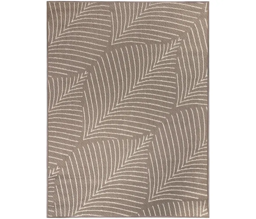 Outdoor-Wende-Teppich »Leaves«, taupe, 160 x 220 cm